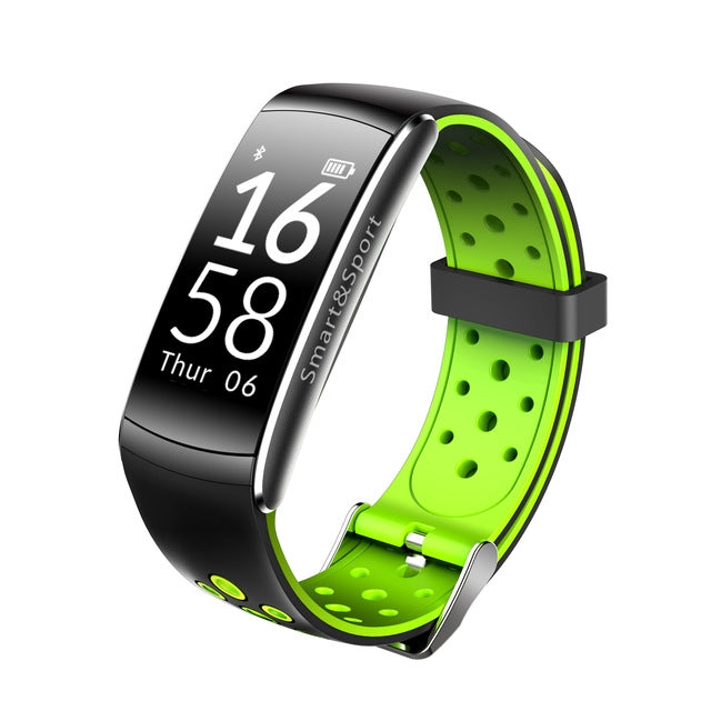 Smart Watch Heart Rate Monitor IP68 Waterproof Fitness Tracker Blood Pressure GPS Bluetooth for Android IOS women men(Green) by buy2fix