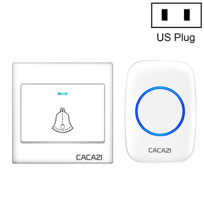 CACAZI H10 1 For 1 Wireless Smart Doorbell without Battery, Plug:US Plug(White) - Wireless Doorbell by CACAZI | Online Shopping UK | buy2fix