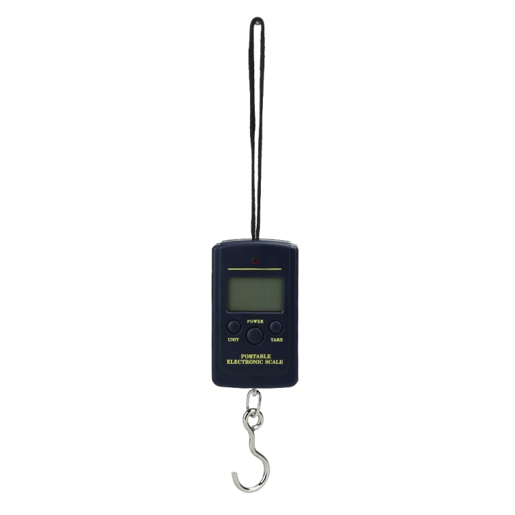 10g Mini Digital Fishing Scale Travel Weighting Steelyard Hanging Electronic Hook Scale Kitchen Weight Tool, Capacity:40kg without backlight by buy2fix