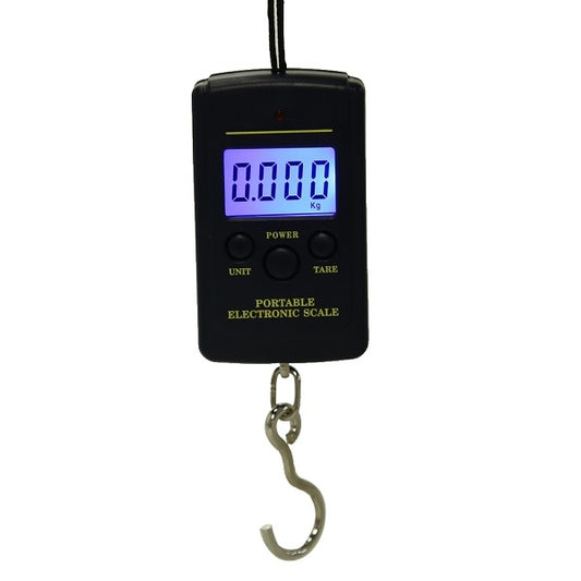 10g Mini Digital Fishing Scale Travel Weighting Steelyard Hanging Electronic Hook Scale Kitchen Weight Tool, Capacity:40kg with backlight by buy2fix