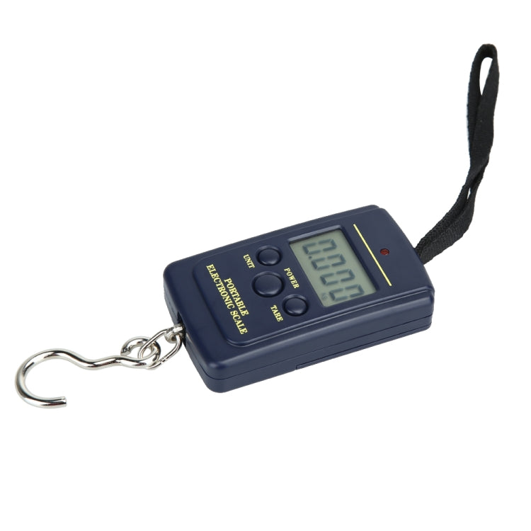 10g Mini Digital Fishing Scale Travel Weighting Steelyard Hanging Electronic Hook Scale Kitchen Weight Tool, Capacity:40kg with backlight by buy2fix