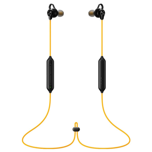 vivo IQOO Stereo Surround Sound Bluetooth Hanging Neck Magnetic Sports Earphones(Yellow) - Neck-mounted Earphone by vivo | Online Shopping UK | buy2fix