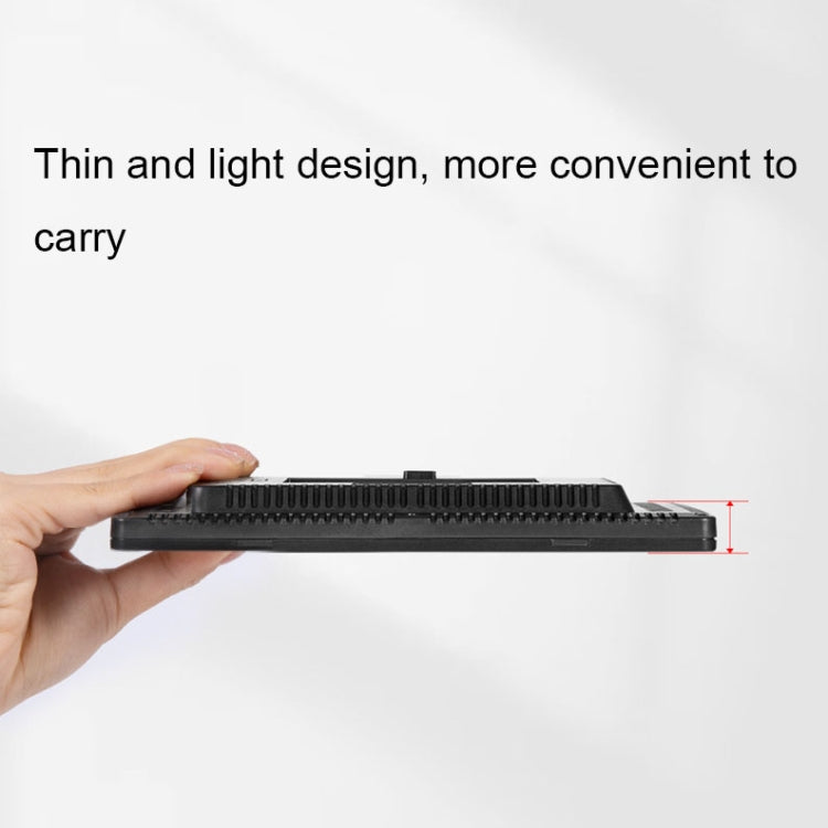 600 LEDs Stepless Adjustable Live Fill Lamp Reversible Photography Soft Light, Spec: 10 inch(EU Plug) by buy2fix