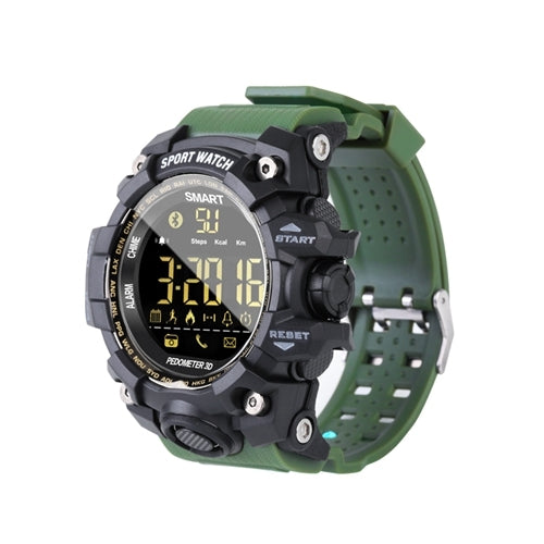EX16S Sports Smart Watch IP67 Waterproof Outdoor Bluetooth Remote Pedemeter Long Standby (Green) by buy2fix