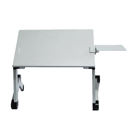 T8 Aluminum Alloy Folding & Lifting Laptop Desk Office Desk Heightening Bracket with Mouse Board (Silver) - Laptop Stand by buy2fix | Online Shopping UK | buy2fix