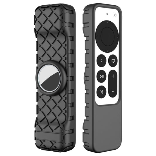 2 PCS Remote Control All-Inclusive Protective Cover, Applicable Model: For Apple TV 4K(Black) - Remote Control Covers by buy2fix | Online Shopping UK | buy2fix
