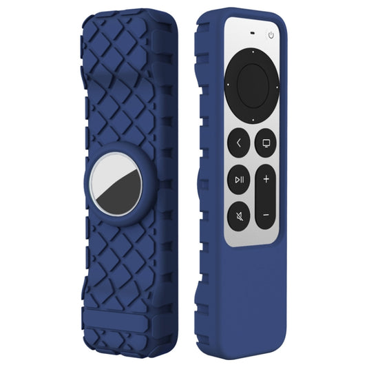 2 PCS Remote Control All-Inclusive Protective Cover, Applicable Model: For Apple TV 4K(Dark Blue) - Remote Control Covers by buy2fix | Online Shopping UK | buy2fix