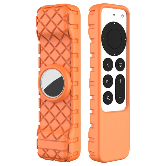 2 PCS Remote Control All-Inclusive Protective Cover, Applicable Model: For Apple TV 4K(Orange) - Remote Control Covers by buy2fix | Online Shopping UK | buy2fix
