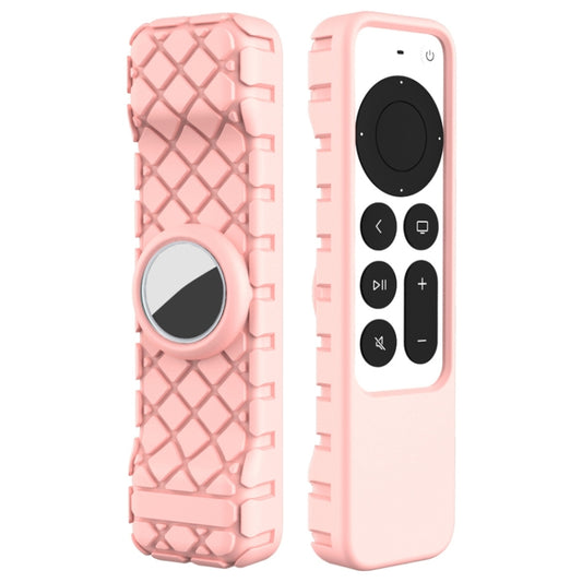 2 PCS Remote Control All-Inclusive Protective Cover, Applicable Model: For Apple TV 4K(Pink) - Remote Control Covers by buy2fix | Online Shopping UK | buy2fix