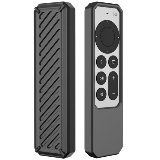 2 PCS Remote Control All-Inclusive Anti-Drop Silicone Protective Cover, Applicable Model: For Apple TV 4K 2021(Black) - Remote Control Covers by buy2fix | Online Shopping UK | buy2fix
