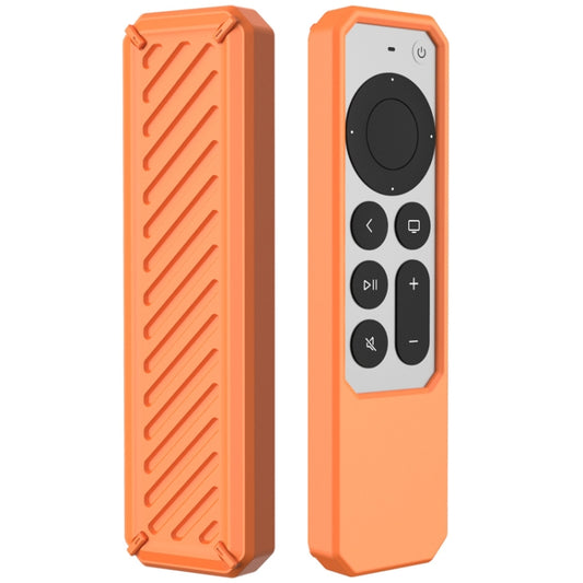 2 PCS Remote Control All-Inclusive Anti-Drop Silicone Protective Cover, Applicable Model: For Apple TV 4K 2021(Orange) - Remote Control Covers by buy2fix | Online Shopping UK | buy2fix