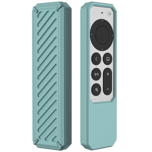 2 PCS Remote Control All-Inclusive Anti-Drop Silicone Protective Cover, Applicable Model: For Apple TV 4K 2021(Pine Green) - Remote Control Covers by buy2fix | Online Shopping UK | buy2fix