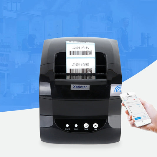 Xprinter XP-365B 80mm Thermal Label Printer Clothing Tag Supermarket Barcode Printer, Plug: UK Plug(Bluetooth Version) - Receipt Printers by Xprinter | Online Shopping UK | buy2fix
