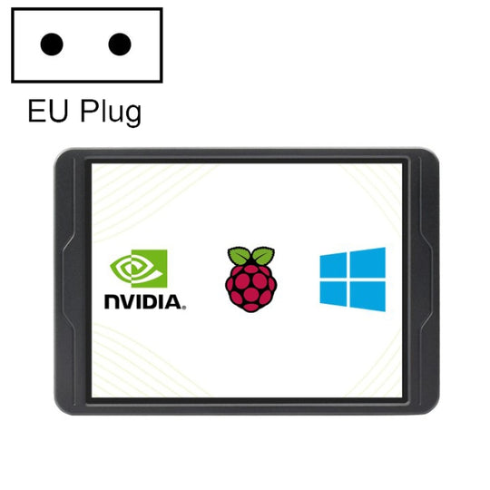 Waveshare 8 Inch 2K IPS 1536×2048 Optical Bonding Toughened Glass Panel Touch Display, Plug:EU Plug