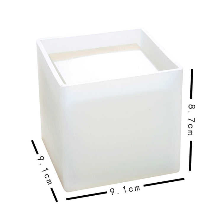 BM-02 Flower Pot Cup Pen Holder Silicone Mold(Square) - Arts & Crafts by buy2fix | Online Shopping UK | buy2fix