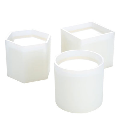 BM-02 Flower Pot Cup Pen Holder Silicone Mold(Roun) - Arts & Crafts by buy2fix | Online Shopping UK | buy2fix