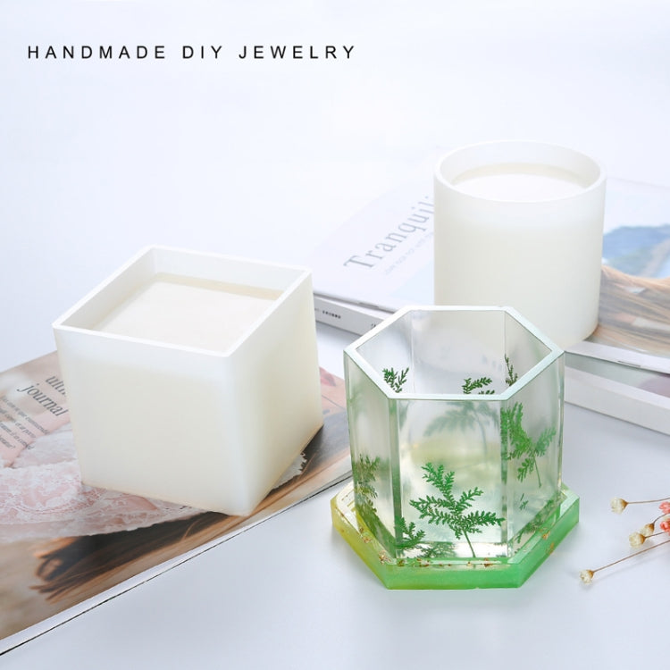 BM-02 Flower Pot Cup Pen Holder Silicone Mold(Square) - Arts & Crafts by buy2fix | Online Shopping UK | buy2fix