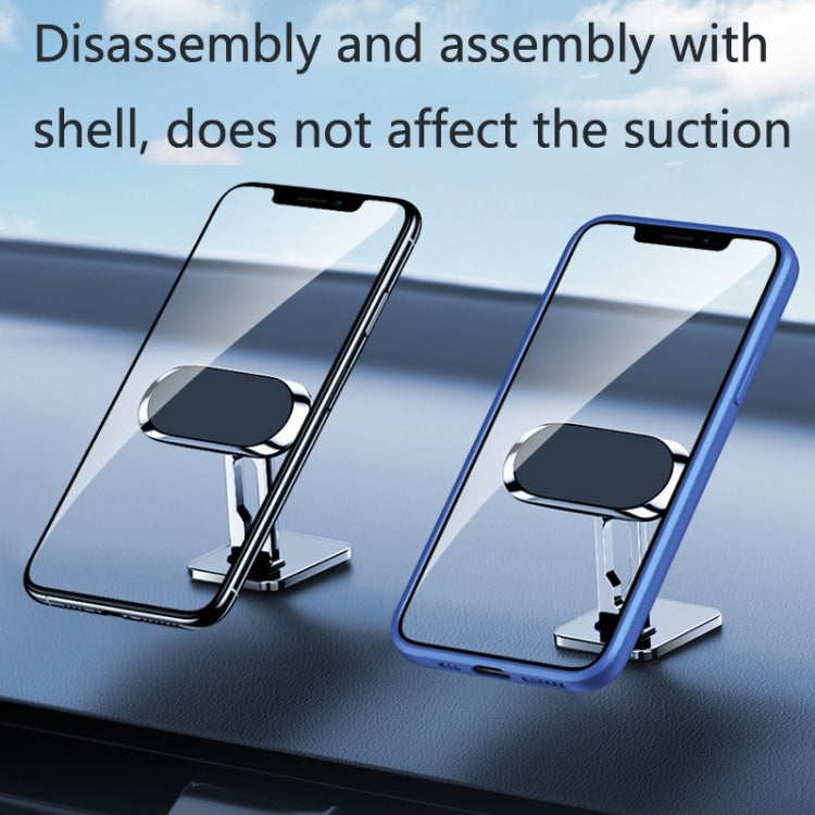 2 PCS Multifunctional Car Phone Holder Magnetic Suction Instrument Panel Navigation Suction Cup Holder, Colour: S17 Black by buy2fix