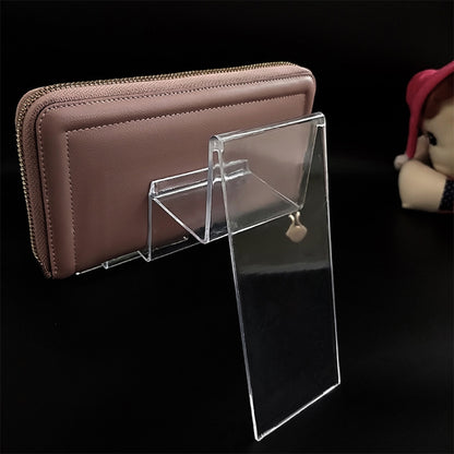 10 PCS Thickened Transparent Wallet Holder Plastic Phone Mask Display Stand Counter Display Stand,Specification: No. 3 4 Layer - Desktop Holder by buy2fix | Online Shopping UK | buy2fix