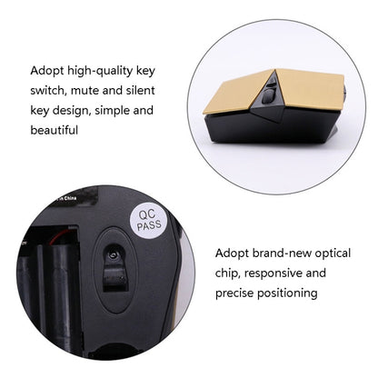 M-189 2.4GHz 6 Keys 2.4G Wireless Cool Game Mouse(Black) by buy2fix