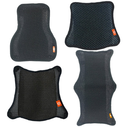 HOUZHI MTZT1010 Motorcycle Sun Insulation Cushion 3D Grid Breathable Sweating Cool Seat Cover, Style: Double Layer S - Seat Covers by buy2fix | Online Shopping UK | buy2fix
