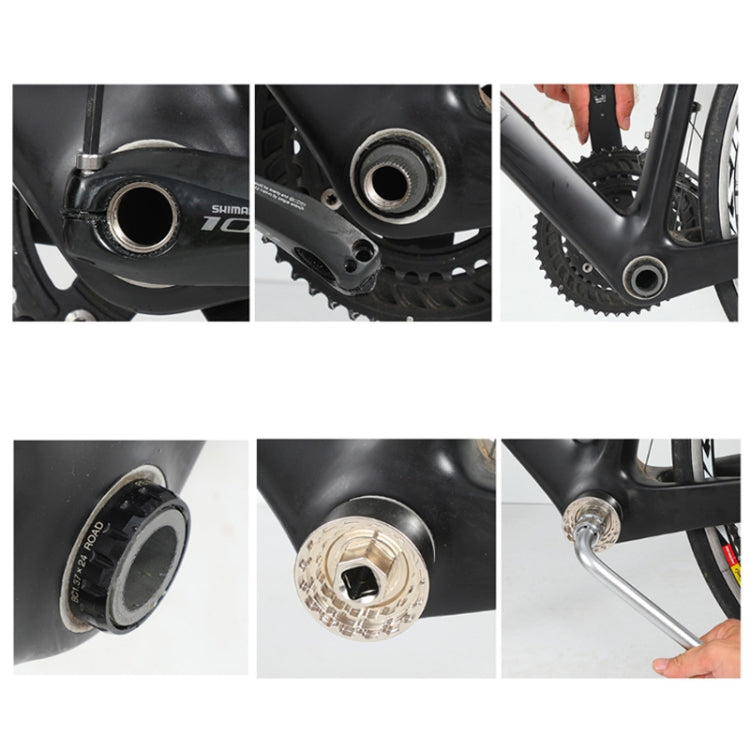 WEST BIKING YP0719253 5 in 1 44MM Bicycle Bottom Brackets Repair Tool(Silver) - Maintenance tools by WEST BIKING | Online Shopping UK | buy2fix