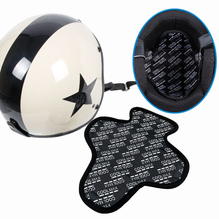 MTTD1028 Riding Breathable Quick-Drying Absorb Sweat Sponge Pad Removable Motorcycle Helmet Pad, Size: One Size(Black) - Helmets by buy2fix | Online Shopping UK | buy2fix