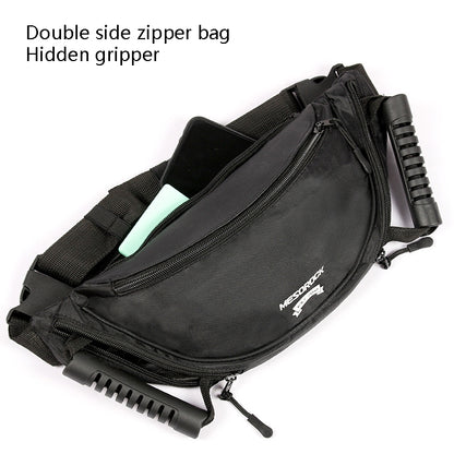 MESOROCK MTXB1018 Motorcycle Pocket Handle Riding Back Seat Safety Handle Multi-Function Dumplings Package(Black) - Bags & Luggages by buy2fix | Online Shopping UK | buy2fix