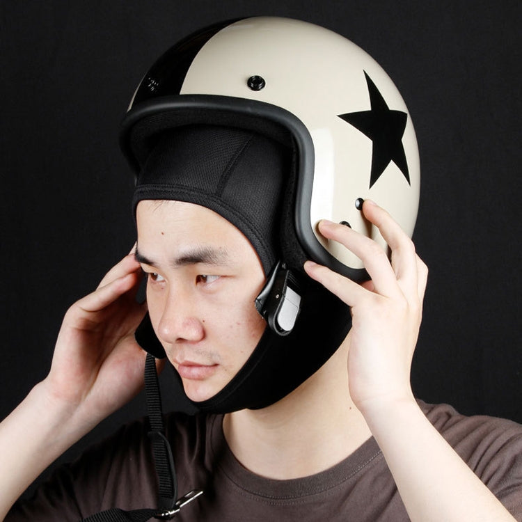 MTTT1040 Motorcycle Helmet Interior Cap Breathable Quick Dry Sunscreen Sweat-Absorbent Sports Head Cover, Size: L(Black) - Helmets by buy2fix | Online Shopping UK | buy2fix