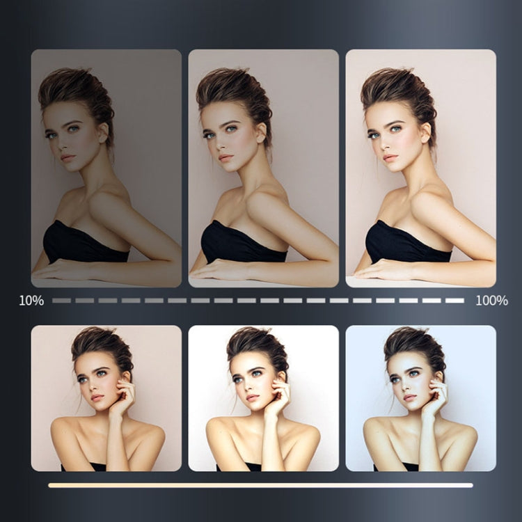 1064 LEDs Stepless Adjustment Live Fill Light Reversible Photography Soft Light, Style: 12 inch by buy2fix