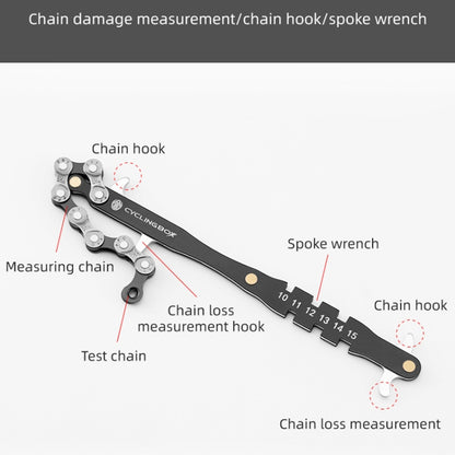 CYCLINGBOX BG-201401 Bicycle Repair Flywheel Disassembly Wrench Mountain Bike Portable Fast Repair Wrench(Black) - Maintenance tools by buy2fix | Online Shopping UK | buy2fix
