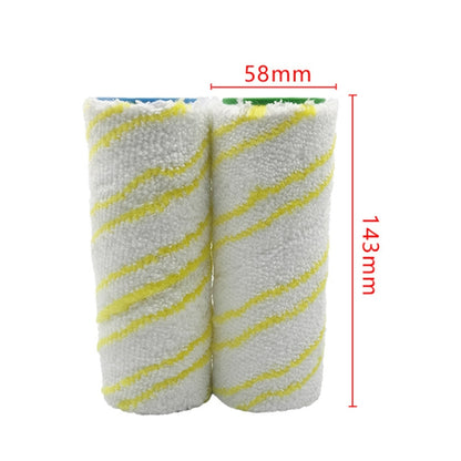 1 Pair HJ-PJ-0118 Washing Machine Accessories Cleaning Brush Roller Set For Ka/Rcher FC3D FC5 - Other Accessories by buy2fix | Online Shopping UK | buy2fix
