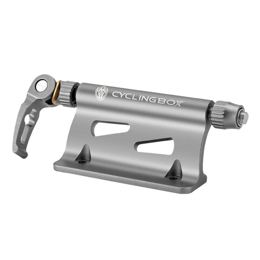 CYCLINGBOX BG-0171 Bike Aluminum Portable Quick-Removal Front Fork Fixed Frame Rear Hanging Frame Car Top Fixture Equipment(Titanium Color) by buy2fix