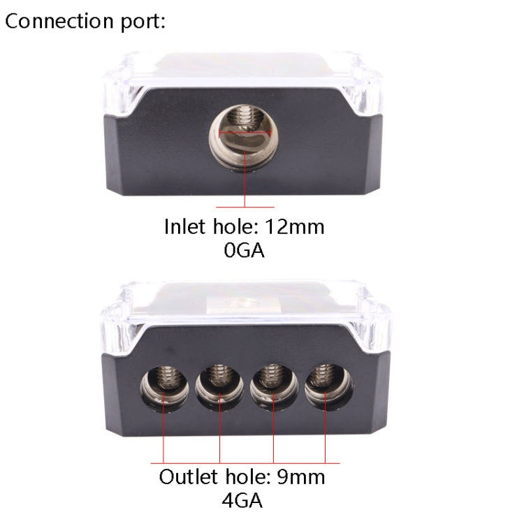 Car Audio Power Amplifier One Point Four Junction Box Hub Splitter(DB29) - Car Amplifiers by buy2fix | Online Shopping UK | buy2fix