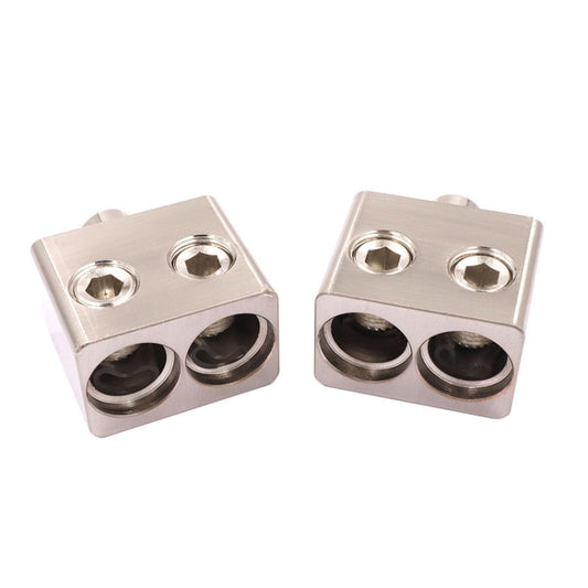 2 PCS RT54 Car Audio Amplifier 1 Point 2 Splitter High Power Supply Terminal - Car Amplifiers by buy2fix | Online Shopping UK | buy2fix