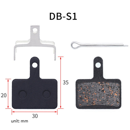 3 Pairs Mountain Bike Semi-Metallic Brake Pads M355 Oil Disc BB5 Resin Disc Brakes, Bagged(DB-S1) by buy2fix