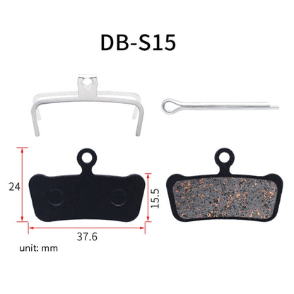 3 Pairs Mountain Bike Semi-Metallic Brake Pads M355 Oil Disc BB5 Resin Disc Brakes, Bagged(DB-S15) by buy2fix