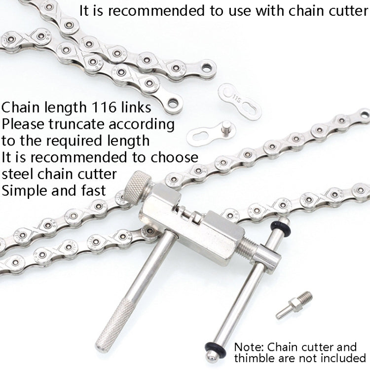 Mountain Road Bike Chain Electroplating Chain, Specification: 11 Speed - Bicycle Chains & Rounds by buy2fix | Online Shopping UK | buy2fix