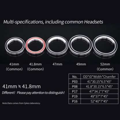 47mm ZH411 Bicycle Headset Repair Bearing Headset Bearing - Cap Component by buy2fix | Online Shopping UK | buy2fix