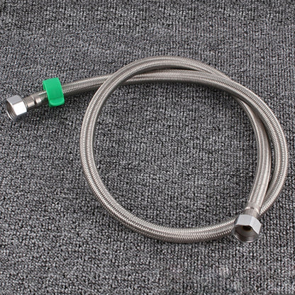 80cm Steel Hat 304 Stainless Steel Metal Knitting Hose Toilet Water Heater Hot And Cold Water High Pressure Pipe 4/8 Inch DN15 Connecting Pipe - Water Heaters & Accessories by buy2fix | Online Shopping UK | buy2fix