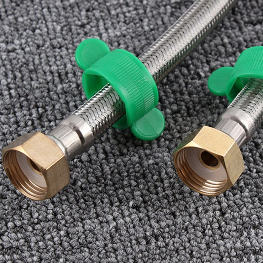 1m Copper Hat 304 Stainless Steel Metal Knitting Hose Toilet Water Heater Hot And Cold Water High Pressure Pipe 4/8 Inch DN15 Connecting Pipe - Water Heaters & Accessories by buy2fix | Online Shopping UK | buy2fix