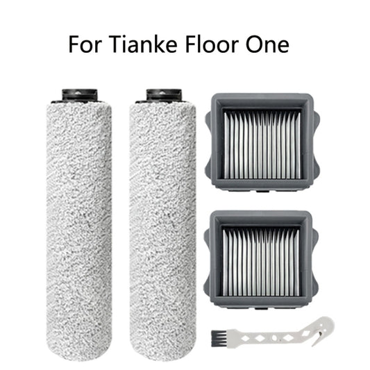 Scrubber Accessories Filter Roll Brush Set For Tianke Floor One, Specification： Set 2 - For Tineco Accessories by buy2fix | Online Shopping UK | buy2fix