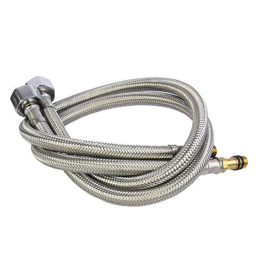 4 PCS Weave Tuyaux de plomberie flexibles en acier inoxydable Mélangeur chaud froid Robinet Tuyaux d'eau Tuyaux d'entrée haute pression, Spécification: Tige de cuivre de 50 cm 1,8 cm