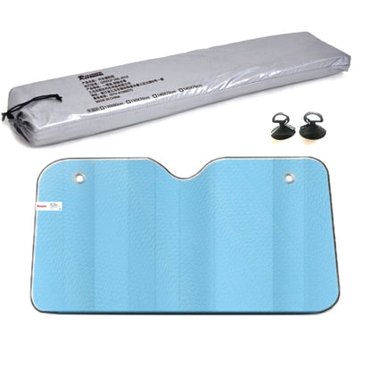 Aluminum Foil Five-Layer Thickening Car Sunscreen Heat Insulation Sun Visor 145x70cm Blue by buy2fix