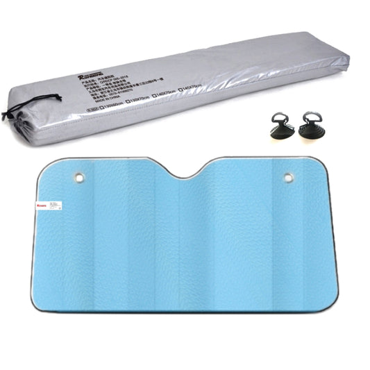 Aluminum Foil Five-Layer Thickening Car Sunscreen Heat Insulation Sun Visor 145x70cm Blue by buy2fix
