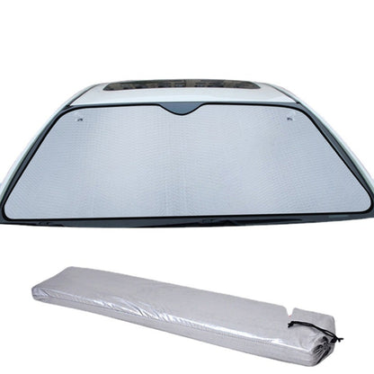 Aluminum Foil Five-Layer Thickening Car Sunscreen Heat Insulation Sun Visor 145x70cm Blue by buy2fix