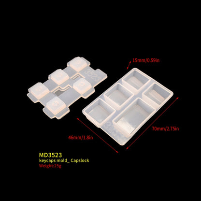 2 PCS DIY Keycap Silicone Mold OEM Mechanical Keyboard Silicone Mold, Style: MD3523 - Arts & Crafts by buy2fix | Online Shopping UK | buy2fix