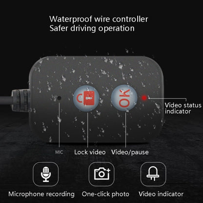 MT30 720P Waterproof Motorcycle Driving Recorder Locomotive Front And Rear Double Lens Recorder by buy2fix