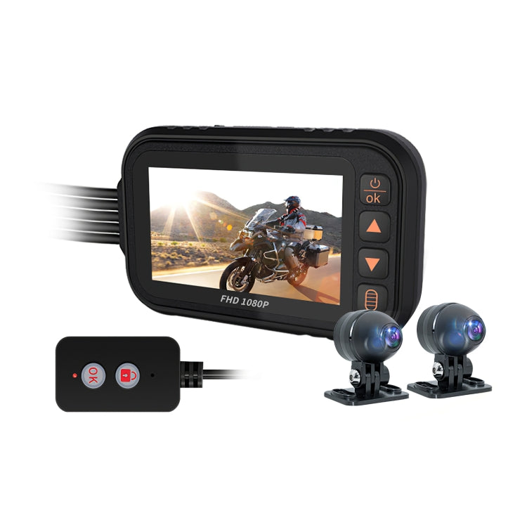 MT35B 1080P Waterproof HD Motorcycle Driving Recorder Mobile Phone Interconnection Locomotive Recorder by buy2fix