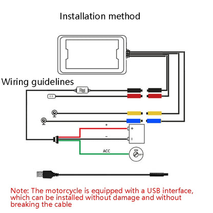 MT35B 1080P Waterproof HD Motorcycle Driving Recorder Mobile Phone Interconnection Locomotive Recorder by buy2fix